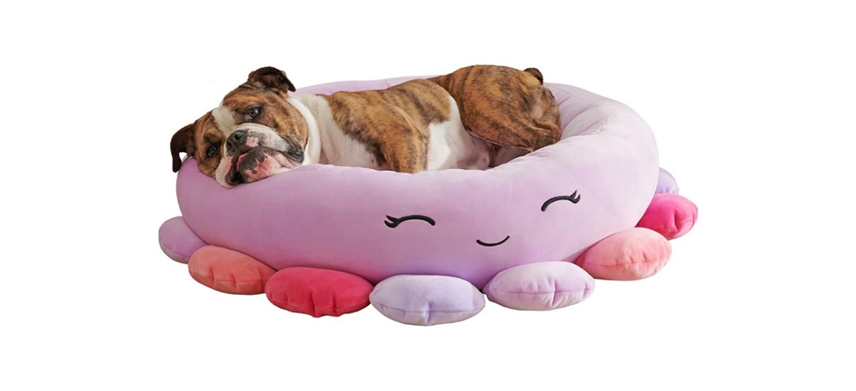 Best Squishmallows 24-Inch Beula Octopus Pet Bed Best Squishmallows 24-Inch Beula Octopus Pet Bed