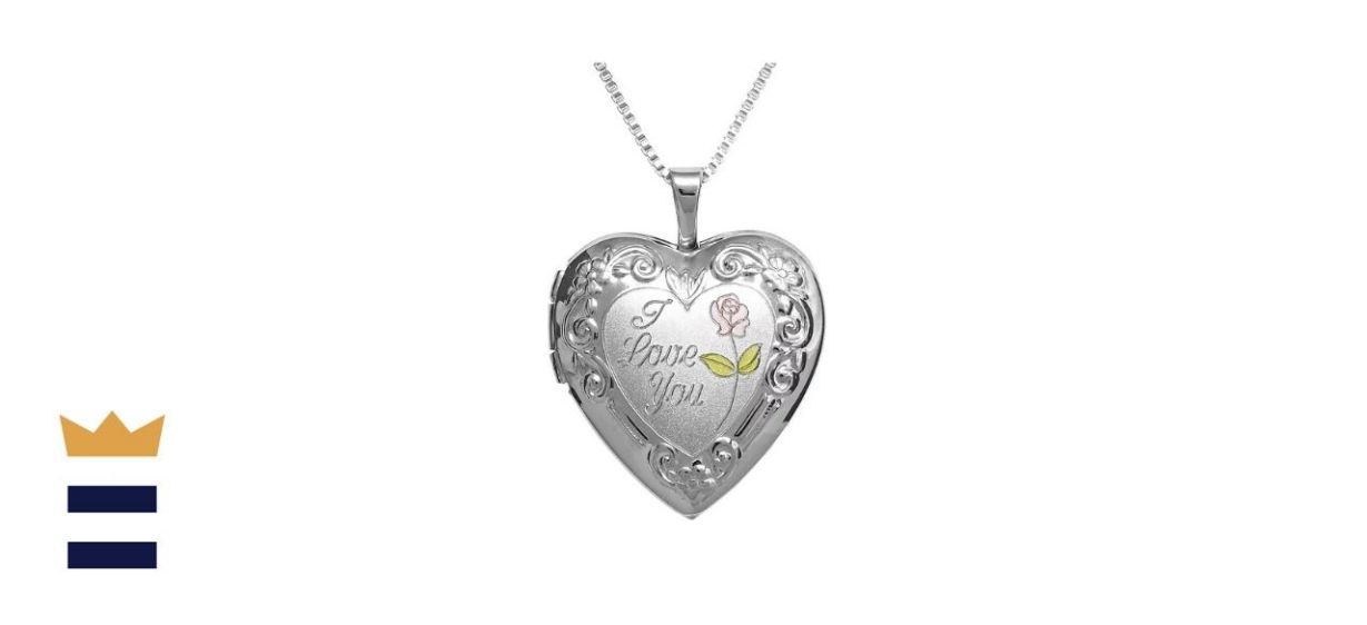 Sterling Silver &quot;I Love You&quot; Heart Locket