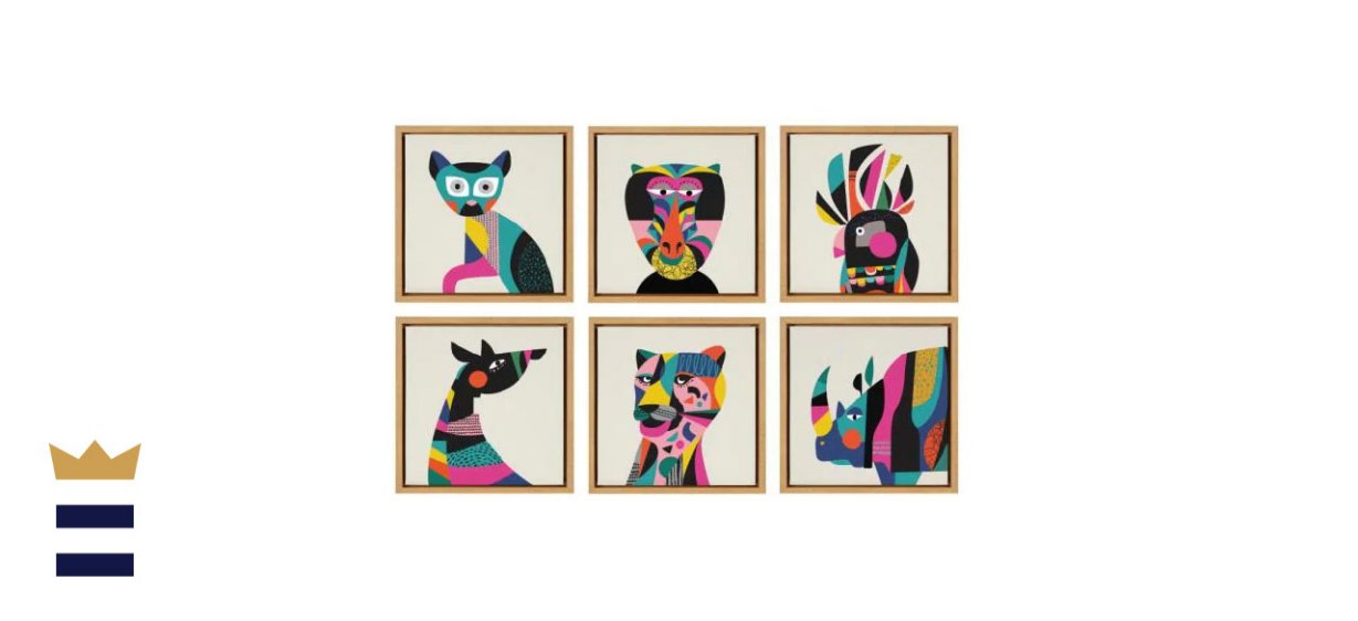 Sylvie “Midcentury Modern Animal Set” by Rachel Lee of My Dream Wall