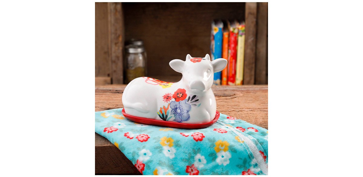 Pioneer woman cow outlet butter dish