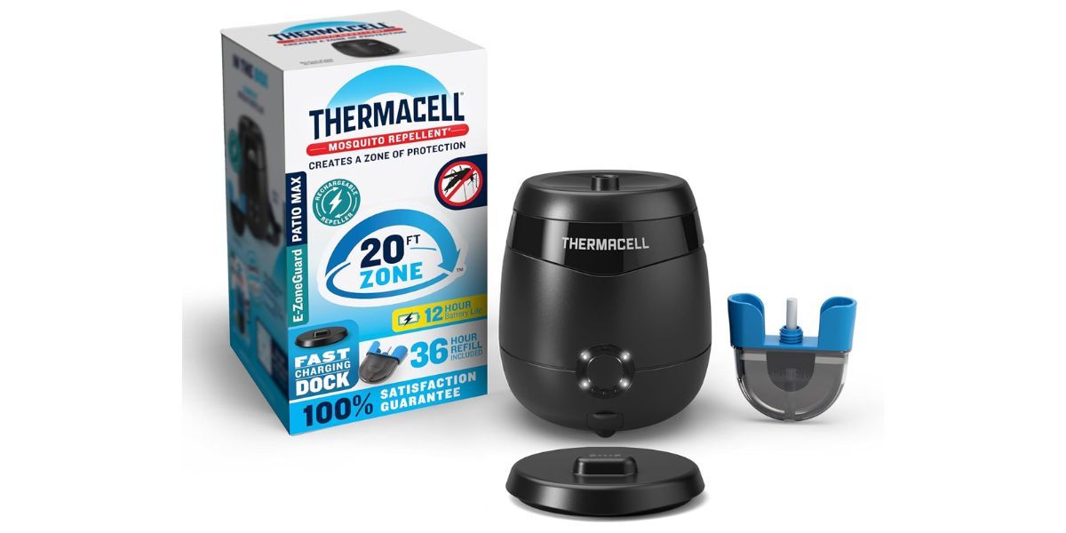 Thermacell E-ZoneGuard Patio Max Rechargeable Mosquito Repeller