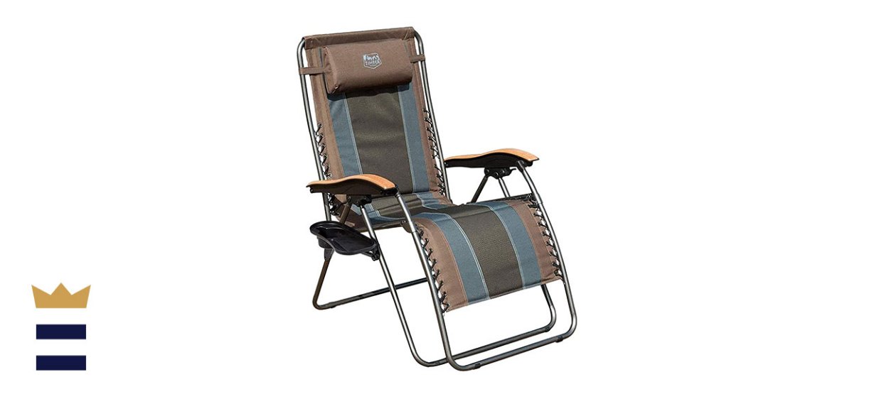 Timber Ridge Zero Gravity Chair Oversized Recliner Padded Folding Patio Lounge Chair