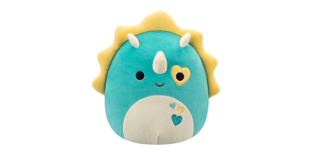 Squishmallow 8 Inch Plush Braedon the Triceratops