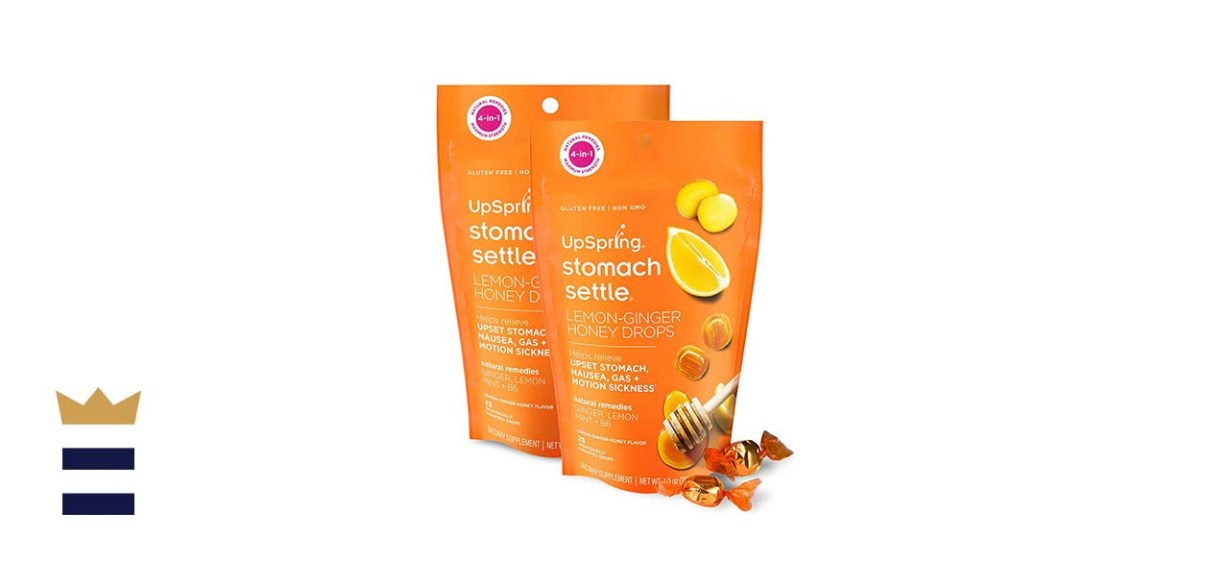 Upspring Stomach Settle Drops with Ginger, Lemon, Spearmint, Honey and B6