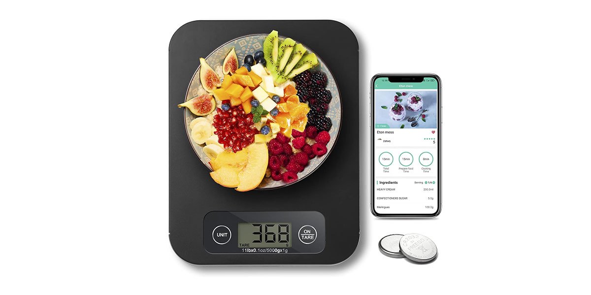 picture of a food scale used for meal prepping