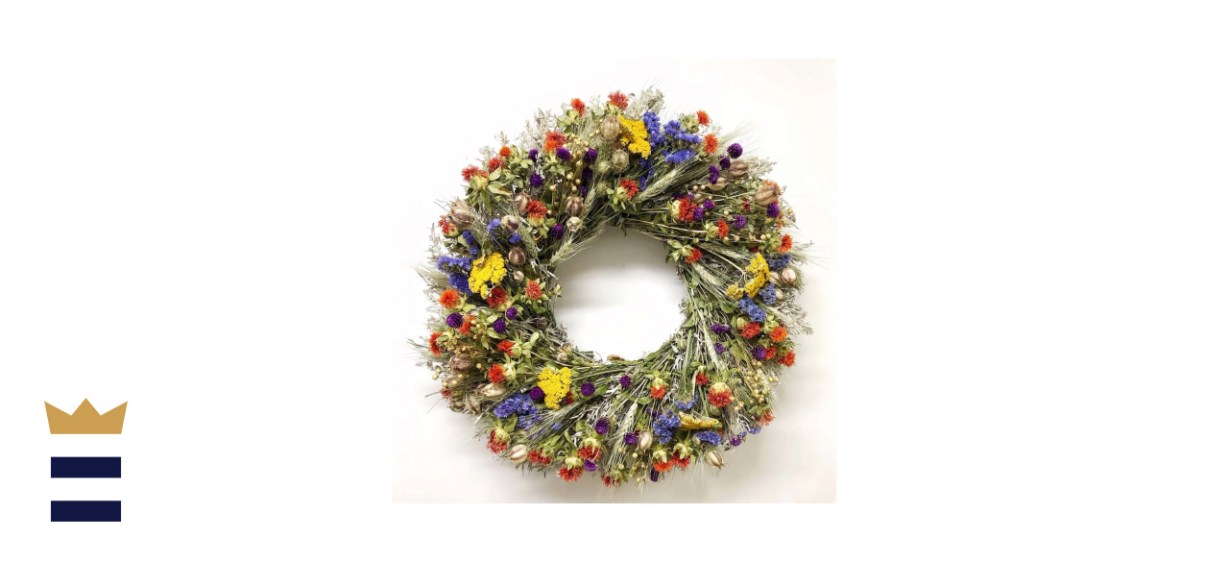 Van Cortlandt Farms Natural Dried Handmade Flower Wreath