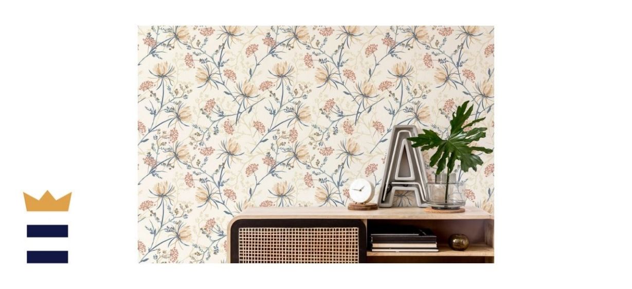 Vintage Floral Self-Adhesive Wallpaper