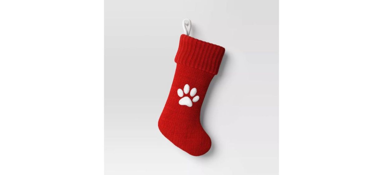 WonderShop 20&quot; Knit Monogram Christmas Stocking on white background