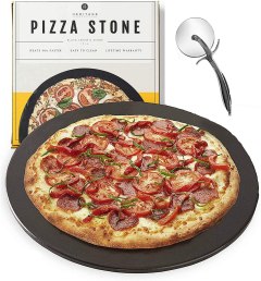 Heritage Black Ceramic Pizza Stone