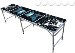 PartyPongTables.com LED Glow Lights, Dry Erase Surface 8' Beer Pong Table