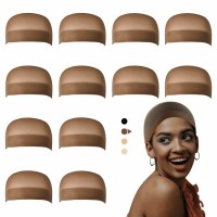 Dreamlover 12 Pack Dreamlover Brown Nylon Wig Caps