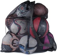 Super Z Outlet Extra Large Mesh Ball Bag with Shoulder Strap