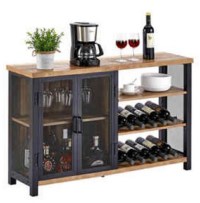 BON AUGURE Industrial Bar Cabinet