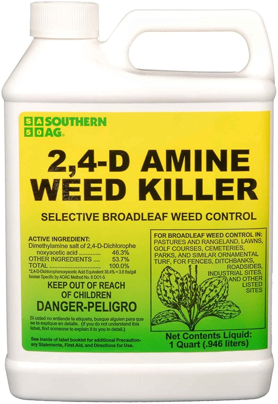 Southern Ag Amine Weed Killer Selective Broadleaf Weed Control