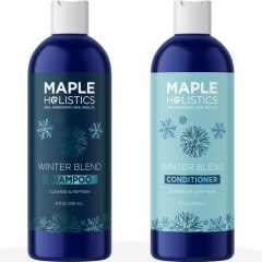 Maple Holistics Natural Mint Shampoo and Conditioner Set for Women and Men