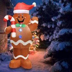 Joiedomi 5-Foot Inflatable Gingerbread Man