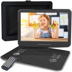 WONNIE Portable DVD/CD Player with 14.1" Large Swivel Screen