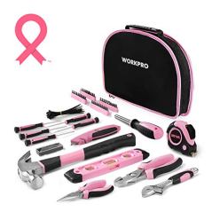 WORKPRO Pink Lady Tool Set with Pouch, 103-Piece