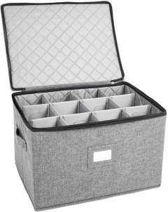 StorageLAB Fully-Padded Wine Glass Storage