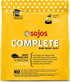 Sojos Beef Recipe Adult Freeze-Dried Raw Dog Food