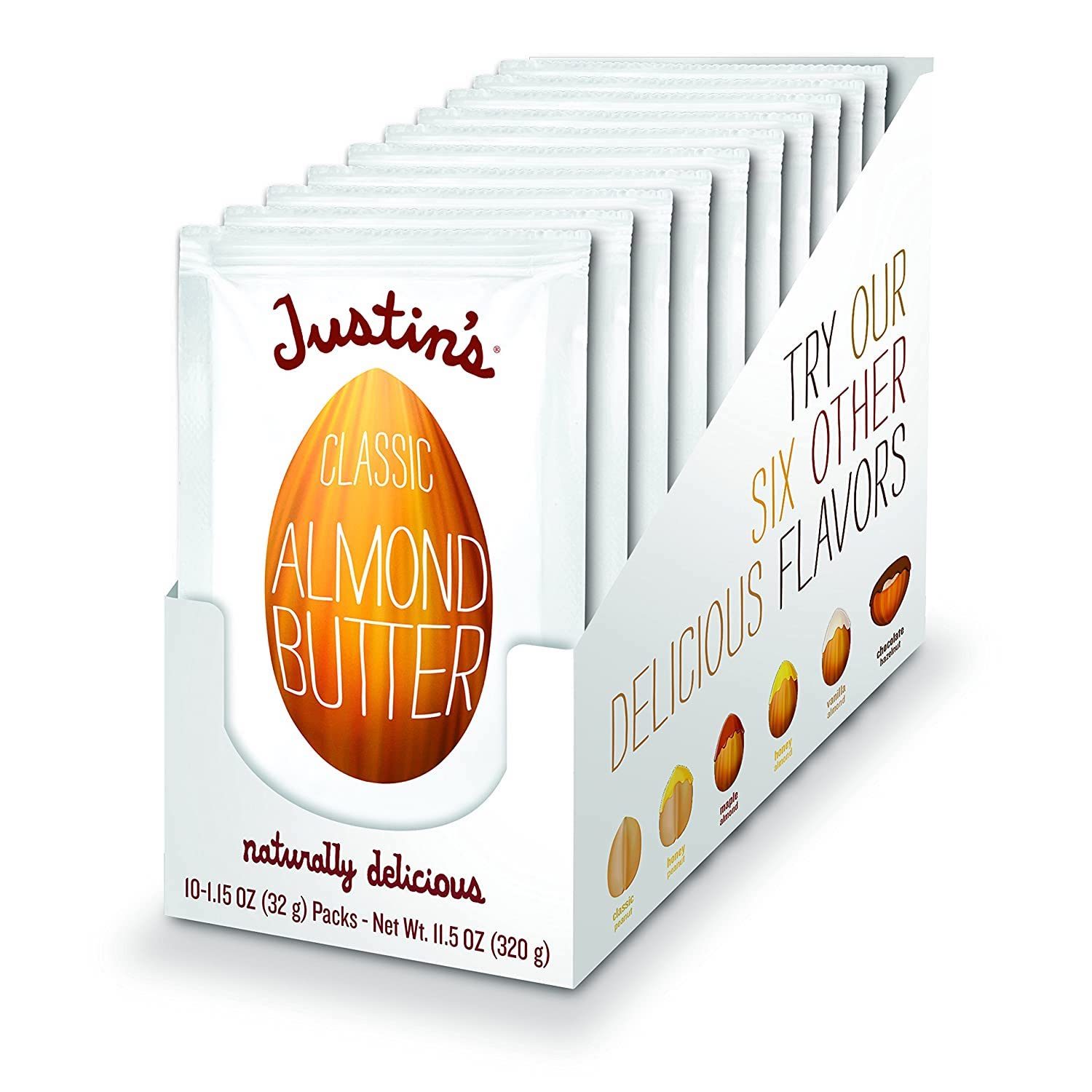 Justin&#039;s Classic Almond Butter Squeeze Packs
