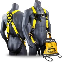 KwikSafety 3 D-Ring Industrial Fall Protection Safety Harness