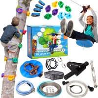 Hyponix Sporting 160/120' Zipline Kits for Backyard for Adults / Kids