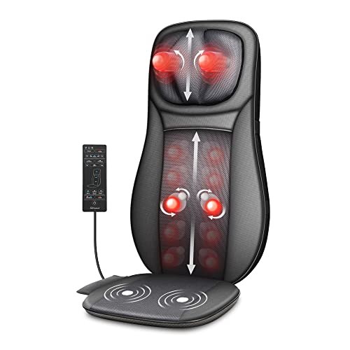 Snailax Shiatsu Neck and Back Seat Massager with Heat