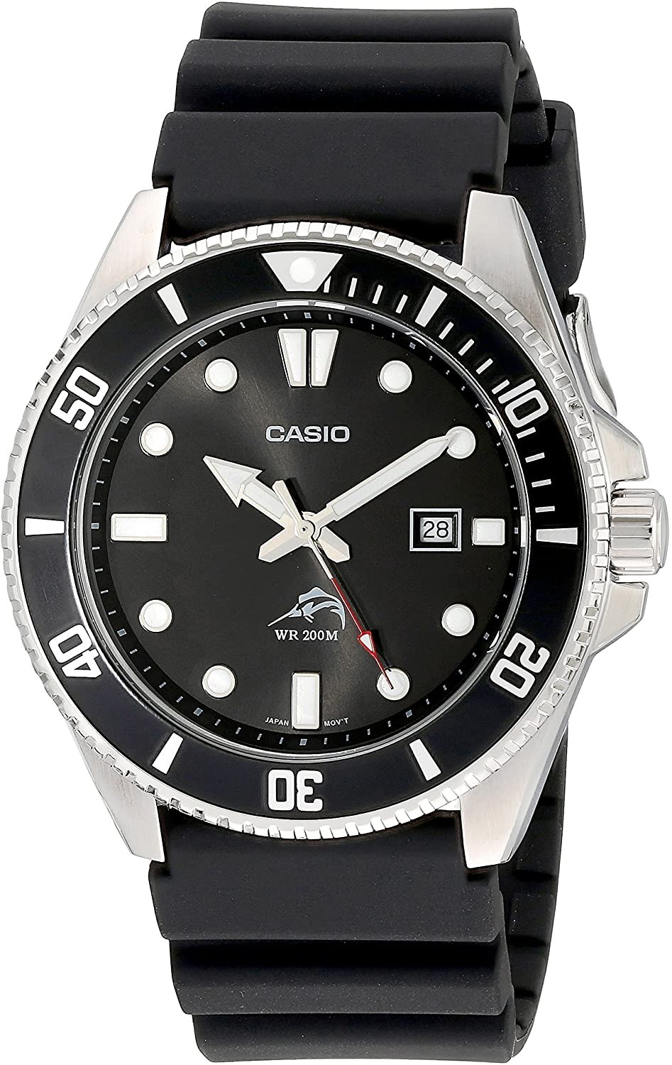 Casio Men's Stainless Steel Dive-Style Watch