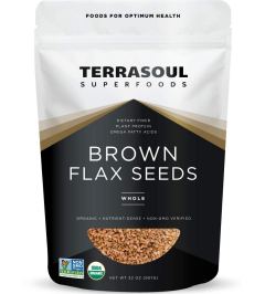 Terrasoul Superfoods Organic Brown Flax Seeds