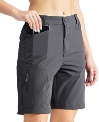 MIER Women's Quick Dry Stretchy Hiking Shorts