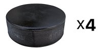 A&R Sports Ice Hockey Practice Pucks, Set of 4