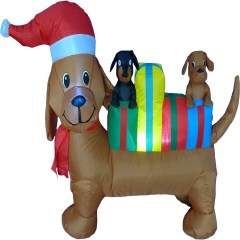 BZB Goods Inflatable Three Dogs with Gifts