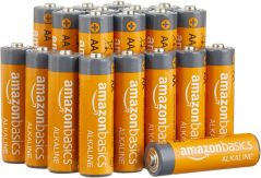 Amazon Basics 20-Pack AA Alkaline High-Performance Batteries