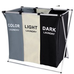 BRIGHTSHOW 135L 3 Section Laundry Sorter