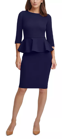 Calvin Klein Peplum Sheath Dress