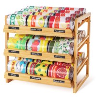 Latitude Run Bamboo Can Rack Organizer