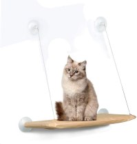 PETPAWJOY Cat Window Perch Window Seat