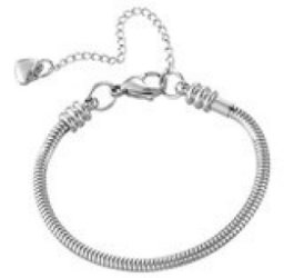 925 Sterling Silver 6 inch Traditional Chain Charm Bracelet for Young Girls and Boys, Girl's