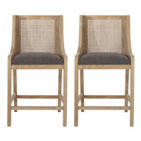 Christopher Knight Home Cataldo Fabric Counter Stools Set