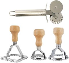 Cook's Fancy 4-Piece Ravioli Maker Stamp Set