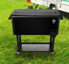 Winado 80-Quart Outdoor Rolling Cooler Cart