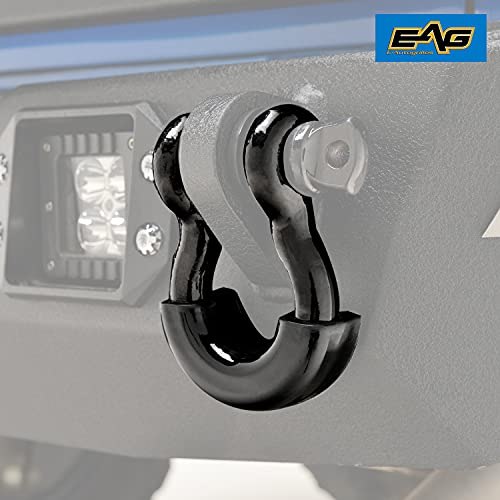 EAG 3/4" Black D-Ring Shackles