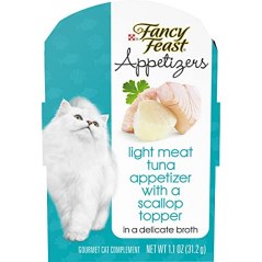 Purina Fancy Feast Fancy Feast Appetizers – Light Meat Tuna With a Scallop Topper