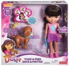 Fisher-Price Train and Play Dora and Perrito