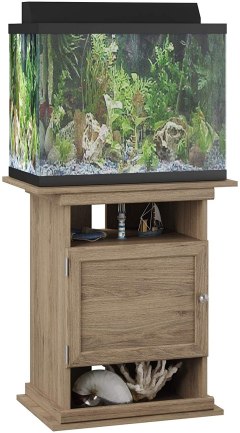 Ollie & Hutch Flipper Rustic Oak Aquarium Stand