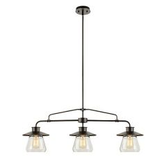 Globe Electric 3-Light Vintage Pendant