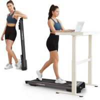 GOYOUTH 2-in-1 Under Desk Electric Treadmill