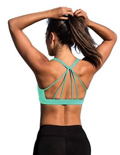 icyzone Padded Strappy Sports Bra