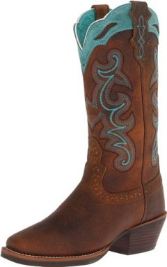 Justin Stampede Silver Equestrian Boot